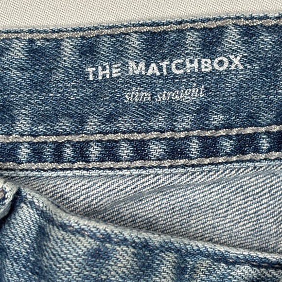 AG Adriano Goldschmied Jeans Mens 33R Light Blue The Matchbox Slim Straight 18Y - Picture 4 of 16